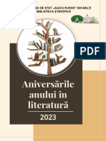 Aniversările anului în literatură 2023 [Resursă electronică] 
