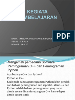 Kegiata Pembelajaran: Nama: M.Nova Ardiansah & Rifqi Arsyaq Kelas: X RPL A NOMOR: 24 & 27