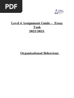 Level 4 Assignment Guide - Essay Task 2022/2023