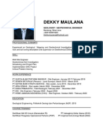 Dekky Maulana: Geologist / Geotechnical Engineer