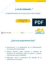 Lo VI en Internet - La Desinformación en El Marco de La Cultura Digital