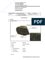 Praktikum Mineralogi Petrologi Lampiran Lembar Deksripsi Acara: Batuan Beku Asam