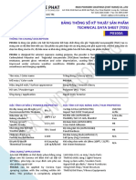 Bảng Thông Số Kỹ Thuật Sản Phẩm Technical Data Sheet (Tds)