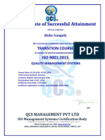 QMS 2015 Transition Certificate AG