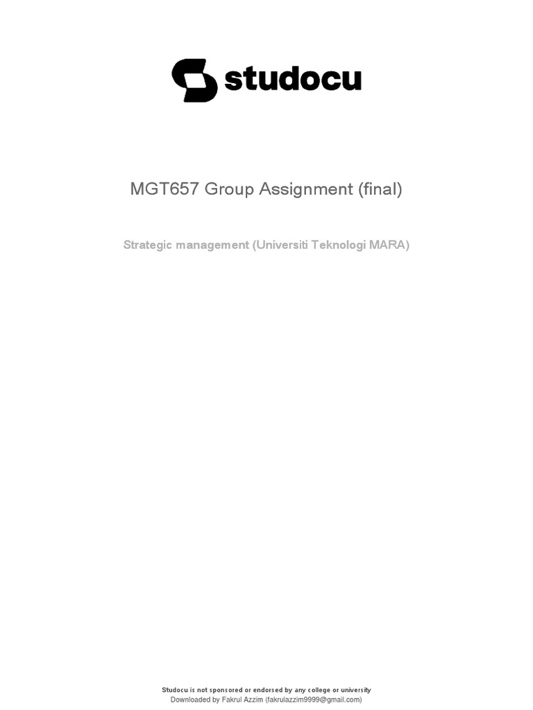MGT657 Strategic Plan for Shopee | PDF | E Commerce | Swot Analysis