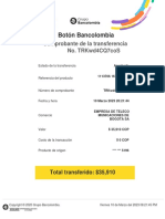 Botón Bancolombia: Comprobante de La Transferencia No. Trkwd4Cq7Cos