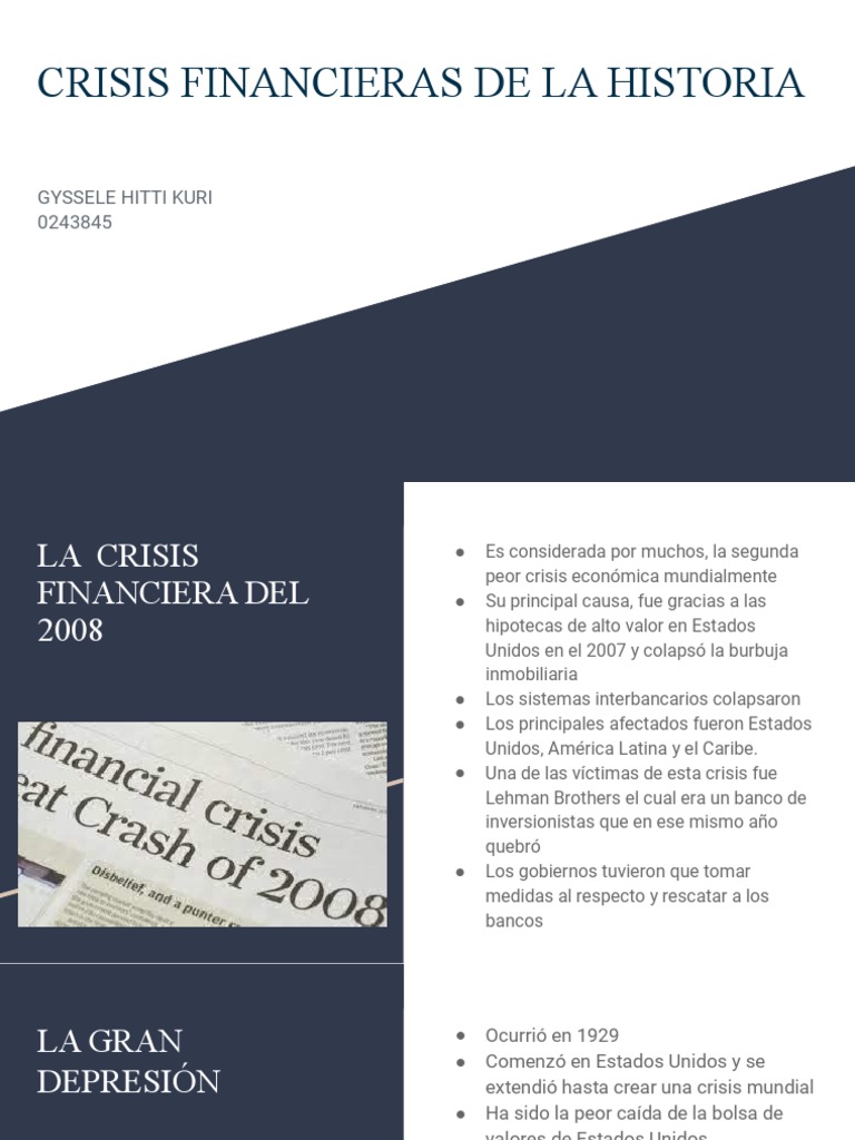 Crisis Financieras de La Historia | PDF