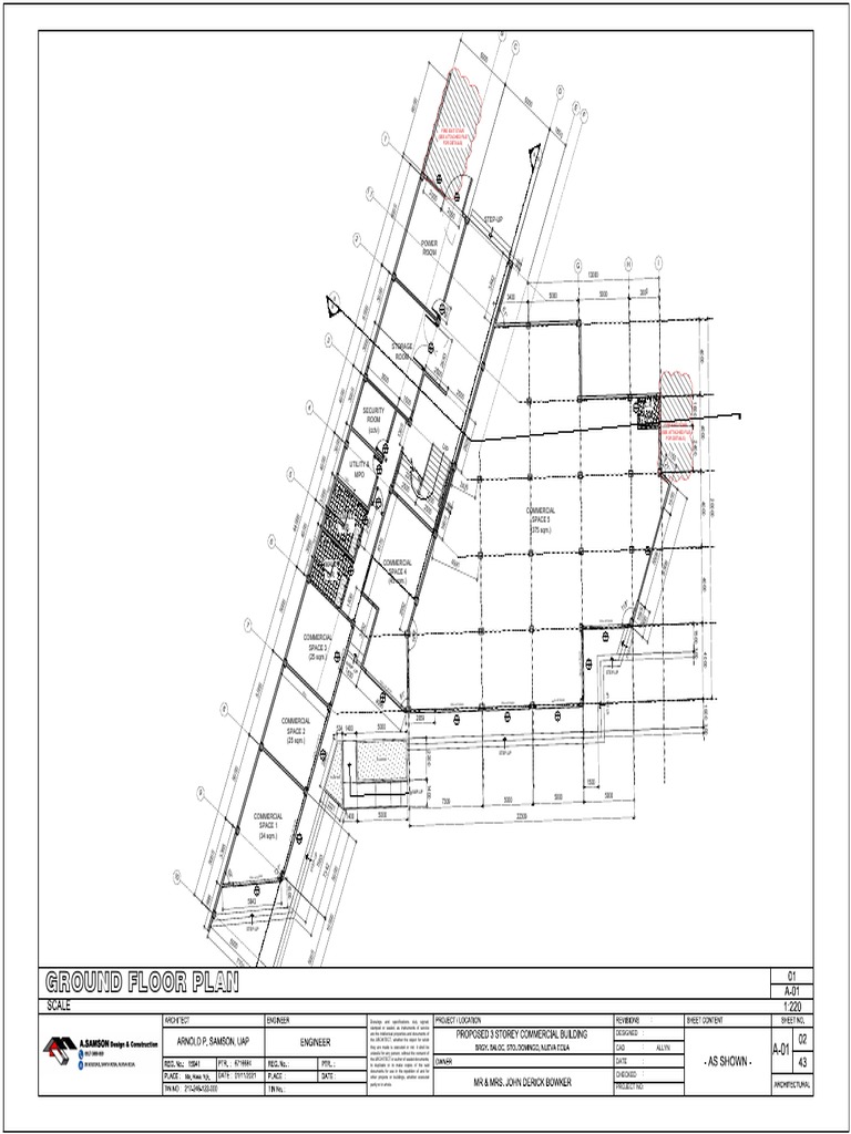 Ground floor plan fire exit stair see attached file for details