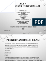 Bab 7 Dasar-Dasar Hukum Islam: Fakultas Hukum - Universitas Sebelas Maret 2020