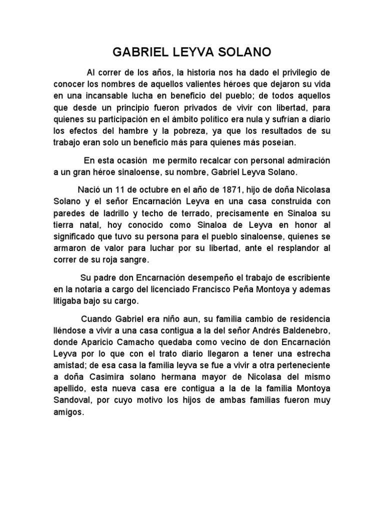 Gabriel Leyva Solano | PDF | Esclavitud | Pobreza