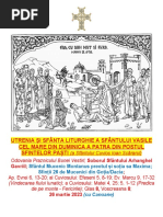 Duminica a 4-a din Post, a Sfântului Ioan Scărarul, glas 8, 26.03.2023, cu Canoane