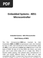 Embedded Systems - 8051 Microcontroller