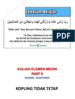 KULIAH ELEMEN MESIN PART 9 KPL TDK Tetap (KPL PLAT)