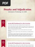 Infromation Technology Penalty and Adjudication