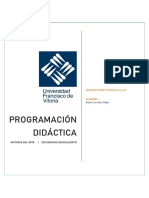 Programación Didáctica Historia Del Arte