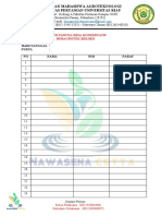 Format Absensi Kegiatan Himagrotek 2022-2023