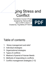 Managing Stress and Conflict