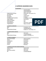 Data Supervisi Akademik Guru: A. Identitas Guru Yang Disupervisi