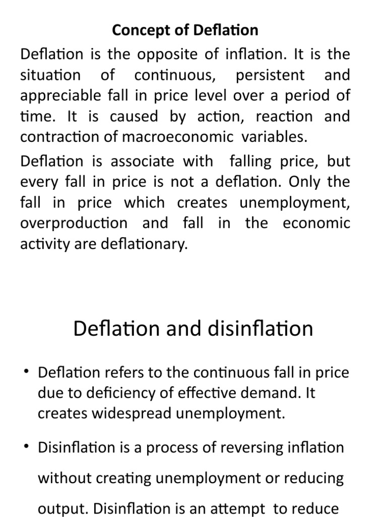 Deflation PDF Cost Of Living Deflation