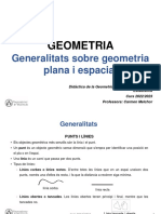 Tema 1 - 0 Generalitats Sobre Geometria Plana I Espacial