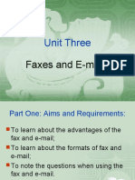 Unit Three: Faxes and E-Mails