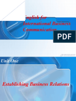 English For International Business Communication