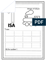 Number Worksheet 1 10 TAGALOG