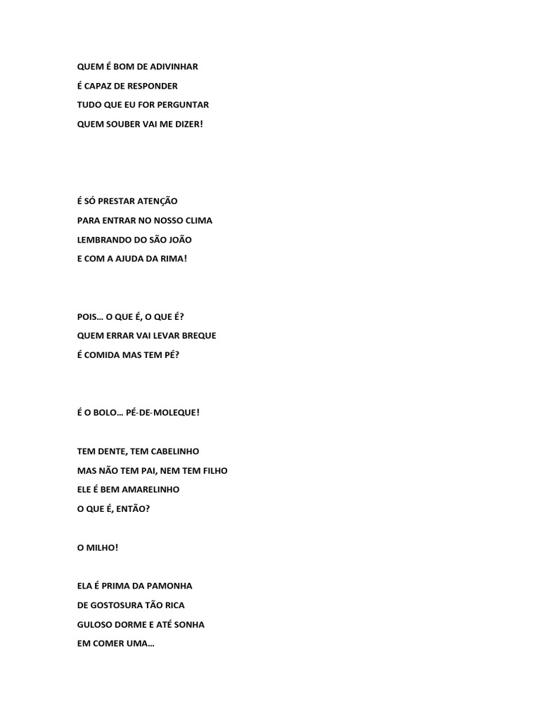 Charadas Juninas Pdf