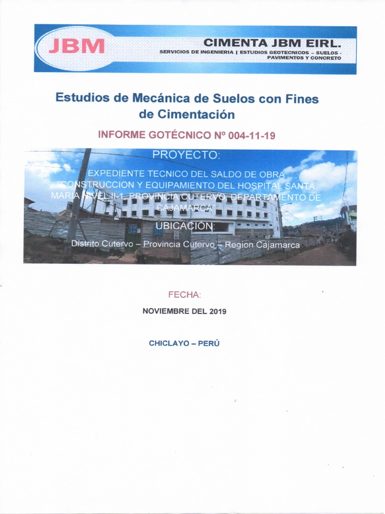 Estudio De Mecanica De Suelos Pdf