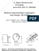 Chapter 2. Basic Sensors and Principles Robert A. Peura and John G. Webster Medical Instrumentation Application and Design, 4th Edition