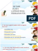 Seni Tari Kelas 6 Latihan Soal Persiapan Pts