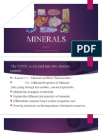 Minerals: Lesson 3 Earth and Life Science