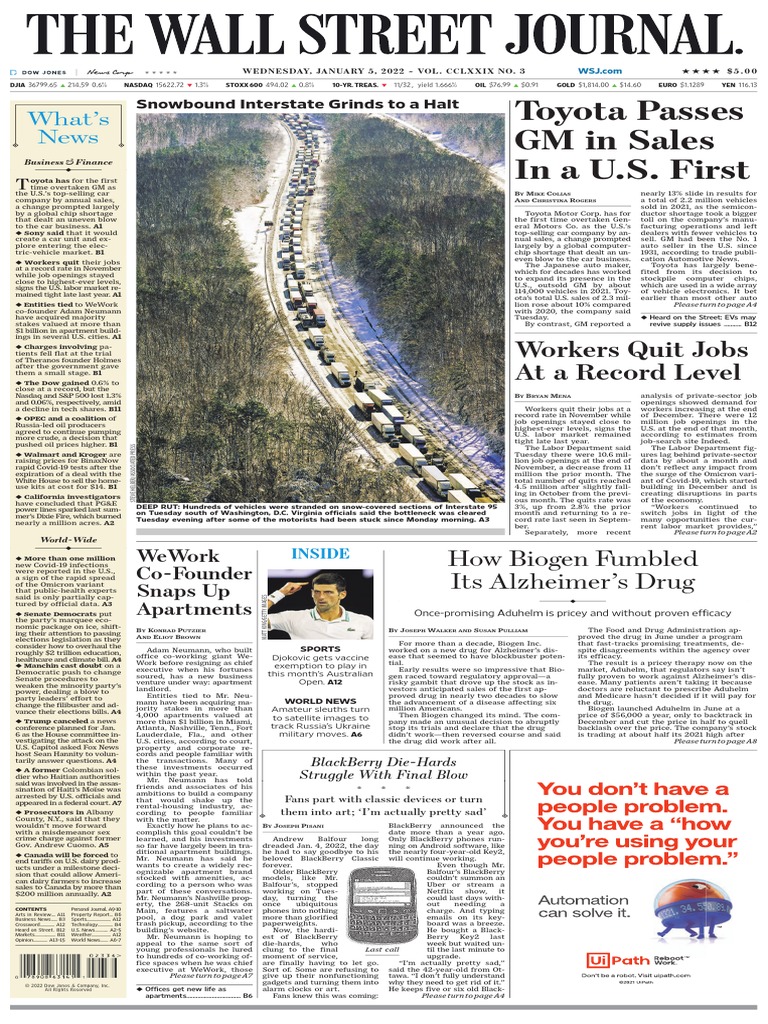 The Wall Street Journal - 05.01.22 | PDF | Federal Reserve | Interest Rates