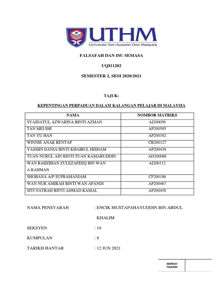 Falsafah Dan Isu Semasa Kumpulan 8 Pdf