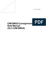 CIM/SMGS Consignment Note Manual (Glv-Cim/Smgs)
