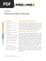 Proxmox Mail Gateway 7.1 Datasheet