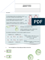 Evaluacion Formativa La Hora