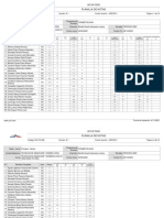 Planilla de Notas: Programa de Estudio: Sede - Turno