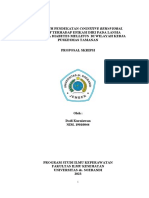 Pengaruh Pendekatan Cognitive Behavioral Penderita Diabetes Mellitus Di Wilayah Kerja Puskesmas Tamanan Proposal Skripsi