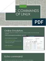 Basic Commands of Linux