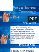 LESSON 5 Verbal Non Verbal Communication