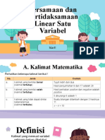 Persamaan Dan Pertidaksamaan Linear Satu Variabel: Start!