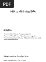 NFA To Minimized DFA