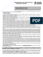 Concurso Prefeitura Tijucas do Sul abre inscrições para diversos cargos