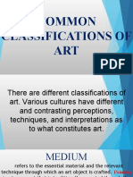 Common Classifications of ART