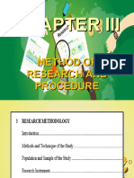 Method of Research and Procedure