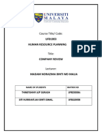 UFB1003 Human Resource Planning: Course Title/ Code