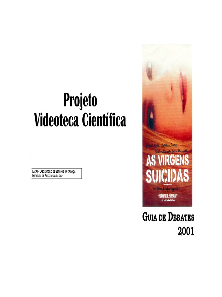 Guia de Debates Sobre o Filme As Virgens Suicidas | PDF | Suicídio |  Virgínia Woolf, image size:768x1024