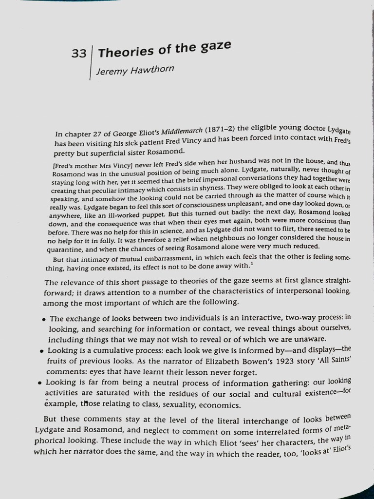 Theories of Gaze | PDF