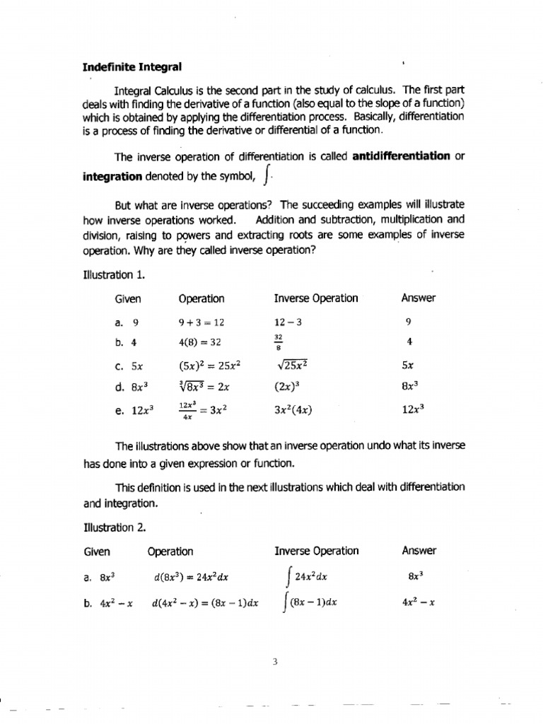 Indefinite Integrals Power Formula | PDF